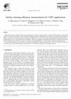 Research paper thumbnail of Surface cleaning efficiency measurements for UHV applications