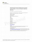 Research paper thumbnail of Evaluating Intervention Programs with a Pretest- posttest Design: A Structural Equation Modeling Approach