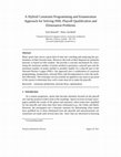 Research paper thumbnail of A hybrid constraint programming and enumeration approach for solving NHL playoff qualification and elimination problems