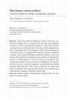 Research paper thumbnail of Mais humor, menos política: uma certa tendência no drama contemporâneo brasileiro