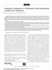 Research paper thumbnail of Prospective Evaluation of a Web-based Three-dimensional Cranial Nerve Simulation