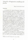 Research paper thumbnail of Nietzsche e Wittgenstein semelhanças de familia. In: Assim Falou Nietzsche, 1999. (Org.) Pimenta, O.; Barrenechea, M. ISBN 85-7388-169-0