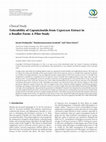 Research paper thumbnail of Tolerability of Capsaicinoids from Capsicum Extract in a Beadlet Form: A Pilot Study