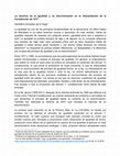 Research paper thumbnail of La doctrina de la igualdad en la Constitución de 1917