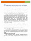 Research paper thumbnail of ASPEK KEPERILAKUAN PADA AUDIT INTERNAL