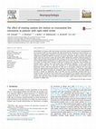 Research paper thumbnail of The effect of rotating random dot motion on visuospatial line orientation in patients with right-sided stroke