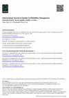 Research paper thumbnail of International Journal of Quality & Reliability Management