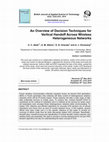 Research paper thumbnail of An Overview of Decision Techniques for Vertical Handoff Across Wireless Heterogeneous Networks