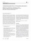 Research paper thumbnail of Antimalarial potential of leaves of Chenopodium ambrosioides L