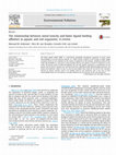 Research paper thumbnail of The relationship between metal toxicity and biotic ligand binding affinities in aquatic and soil organisms: A review