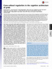 Research paper thumbnail of Sznycer, D., Al-Shawaf, L., Bereby-Meyer, Y., Curry, O. S., De Smet, D., Ermer, E., . . . Tooby, J. (2017). Cross-cultural regularities in the cognitive architecture of pride. Proceedings of the National Academy of Sciences. doi:10.1073/pnas.1614389114