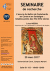 Research paper thumbnail of Université de Corse "Pasquale Paoli". Corte, (22 mars 2017). Séminaire de recherche.