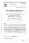 Research paper thumbnail of Natural Mediterranean photoperiod does not affect the main parameters of boar-semen quality analysis