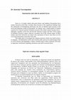 Research paper thumbnail of «Ιερά και Λατρείες στην αρχαία Σύρο» στο Γ΄Διεθνές Κυκλαδολογικό Συνέδριο Οι Κυκλάδες στη Διαχρονία: Χώρος και άνθρωποι, Ερμούπολη 25-29 Μαΐου 2016 (υπό εκτύπωση).