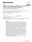 Research paper thumbnail of EDGEdb: a transcription factor-DNA interaction database for the analysis of C. elegans differential gene expression