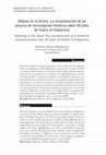 Research paper thumbnail of Dibujos en la Arena: La reconstitución de un proceso de investigación histórica sobre 50 años de teatro en Valparaíso Drawings in the Sand: The reconstruction of a historical research process over 50 years of theater in Valparaiso