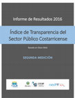 Research paper thumbnail of Informe del 2016: Índice de Transparencia del Sector Público Costarricense