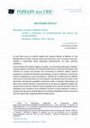 Research paper thumbnail of Revisión Crítica. Mezzadra, Sandro y Neilson, Brett (2014). Confini e frontiere. La moltiplicazione del lavoro nel mondo globale. Bologna: Il Mulino