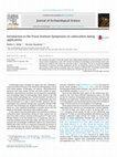 Research paper thumbnail of Introduction to the Frison Institute Symposium on radiocarbon dating applications