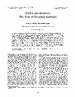 Research paper thumbnail of GABA and behavior: The role of receptor subtypes