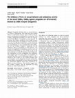 Research paper thumbnail of The inhibitory effects on sexual behavior and ambulatory activity of the mixed GABA A /GABA B agonist progabide are differentially blocked by GABA receptor antagonists