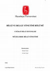 Research paper thumbnail of BİLGİ VE BELGE YÖNETİMİ BÖLÜMÜ MÜZELERDE BİLGİ YÖNETİMİ