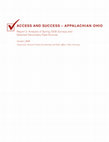 Research paper thumbnail of ACCESS & SUCCESS – APPALACHIAN OHIO Report 3: Analysis of Spring 2008 Surveys and Selected Secondary Data Sources