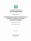 Research paper thumbnail of Los centros de estudiantes en las escuelas secundarias de Hurlingham. Universidad Nacional de Hurlingham