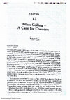 Research paper thumbnail of Glass Ceiling - Case for concern