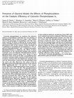 Research paper thumbnail of Presence of Glycerol Masks the Effects of Phosphorylation on the Catalytic Efficiency of Cytosolic Phospholipase A2