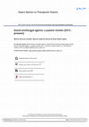 Research paper thumbnail of Novel antifungal agents: a patent review (2013 - present