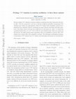 Research paper thumbnail of Probing CPT violation in neutrino oscillation: A three flavor analysis