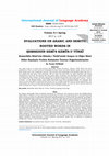 Research paper thumbnail of EVALUATIONS ON ARABIC AND SEMITIC ROOTED WORDS IN  ŞEMSEDDİN SÂMÎ'S KÂMÛS-U TÜRKÎ (Şemseddin Sâmî’nin Kâmûs-ı Türkî’sinde Arapça ve Diğer Sâmî Diller Kaydıyla Verilen Kelimeler Üzerine Değerlendirmeler