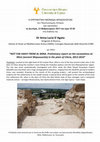 Research paper thumbnail of NOT FAR AWAY FROM AL MINA. Preliminary report on the excavations at Misis (ancient Mopsouestia) in the plain of Cilicia, 2013-2016