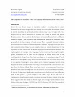 Research paper thumbnail of The Linguistics of Translated Texts: The Language of Translation as the 'Third Code' (2009)