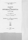 Research paper thumbnail of DEPUTAZIONE DI STORIA PATRIA PER LA TOSCANA DOCUMENTI DI STORIA ITALIANA SERIE II -VOLUME VI STATUTI REPUBBLICA FIORENTINA editi a cum di