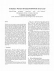 Research paper thumbnail of Evaluation of Placement Techniques for DNA Probe Array Layout