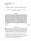 Research paper thumbnail of Scalable heuristics for design of DNA probe arrays