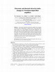 Research paper thumbnail of Electronic and thermal refractive index changes in Ytterbium-doped fiber amplifiers