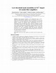 Research paper thumbnail of Low-threshold mode instability in Yb 3+ -doped few-mode fiber amplifiers