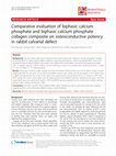 Research paper thumbnail of Comparative evaluation of biphasic calcium phosphate and biphasic calcium phosphate collagen composite on osteoconductive potency in rabbit calvarial defect