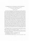 Research paper thumbnail of Al-Abhari and al-Maybudi on God's Existence: A Translation of a Part of al-Maybudi's Commentary on al-Abhari's Hidayat al-Hikmah