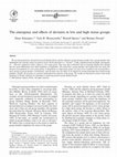 Research paper thumbnail of The emergence and effects of deviants in low and high status groups