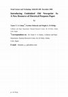 Research paper thumbnail of Introducing undeinked old newsprint as a new resource of electrical purposes paper