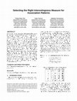 Research paper thumbnail of Selecting the right interestingness measure for association patterns