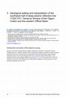 Research paper thumbnail of Geological setting and interpretation of the southwest half of deep seismic reflection line 11GA-YO1: Yamarna Terrane of the Yilgarn Craton and the western Officer Basin