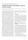 Research paper thumbnail of Geological evolution of the Kimberley region of Western Australia