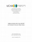 Research paper thumbnail of Análisis de cobertura del virus H1N109 en El Nacional, El Universal y Últimas Noticias