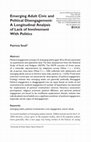 Research paper thumbnail of Emerging Adult Civic and Political Disengagement: A Longitudinal Analysis of Lack of Involvement With Politics