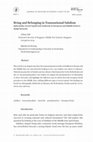 Research paper thumbnail of Being and Belonging in Transnational Salafism Informality, Social Capital and Authority in European and Middle Eastern Salafi Networks